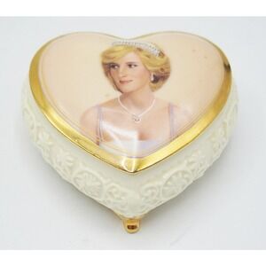 Ardleigh‎ Elliott Princess Diana Music Box A Portrait of Love Heart Shape 1998